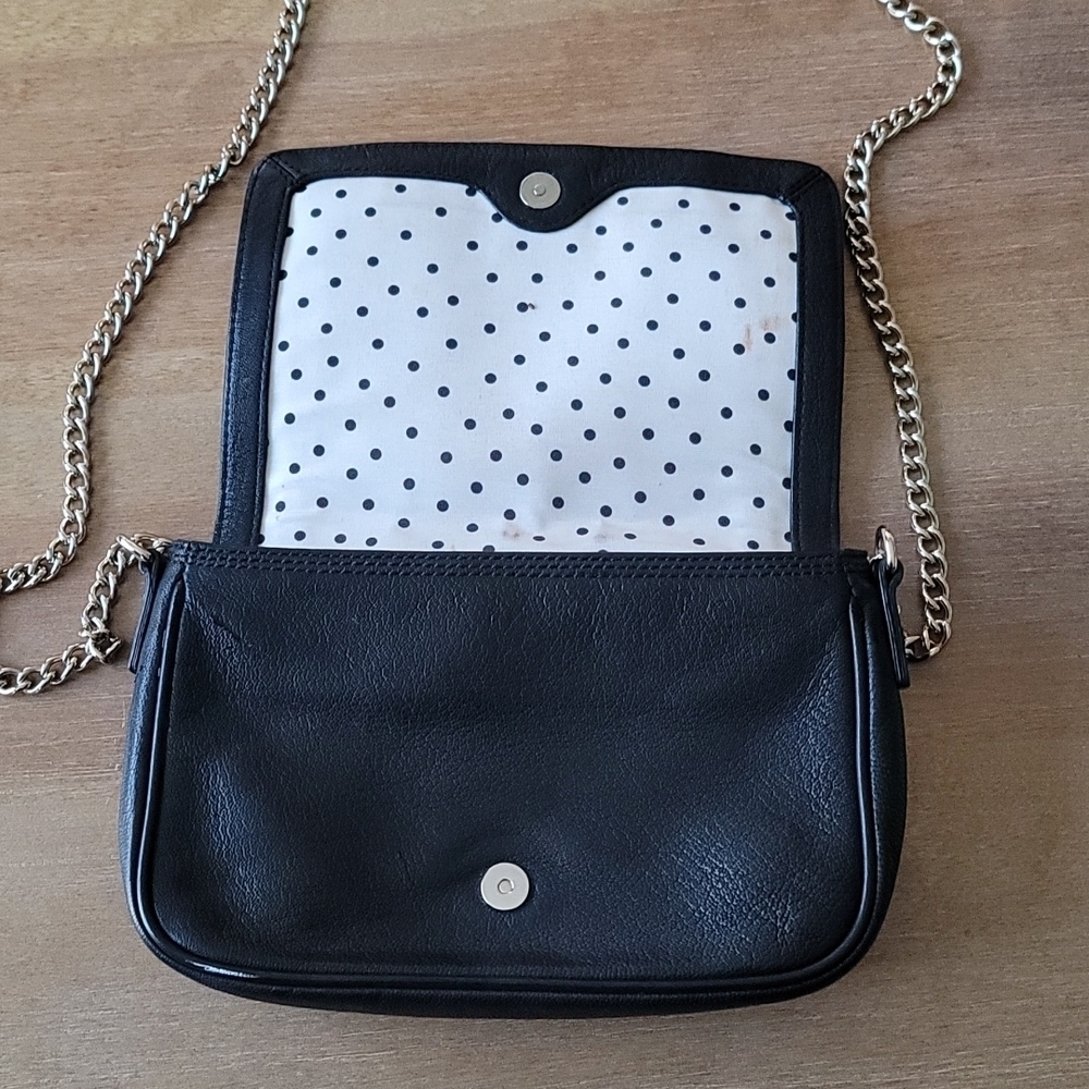 Kate Spade Primrose Hill Kaelin Black Leather Bow Chain Crossbody Bag - Picture 13 of 15